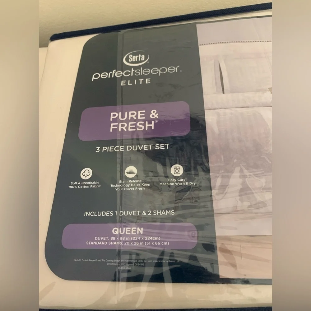 Serta 3 Piece Duvet Set